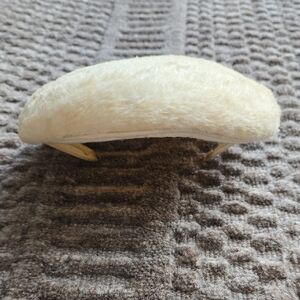Vintage Cream Faux Fur Pill Box Hat